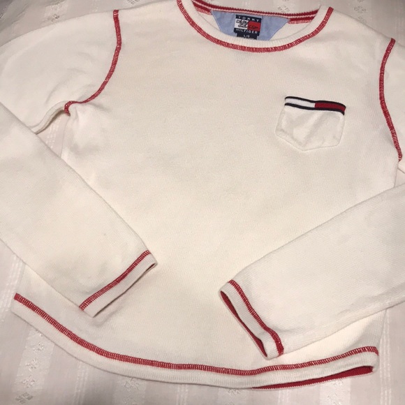 Girls Tommy Hilfiger Ivory Sweater - Picture 1 of 14